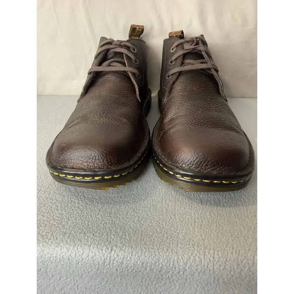 Dr. Martens AirWair Sussex Brown Pebble Leather Chukka Boots Men’s Size 12 - Picture 9 of 14